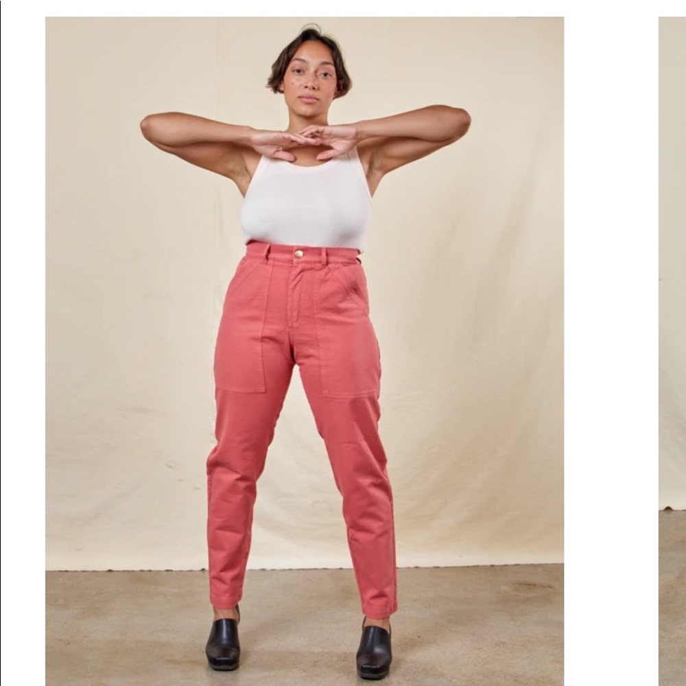 Big Bud Press - pencil pants in raspberry sorbet